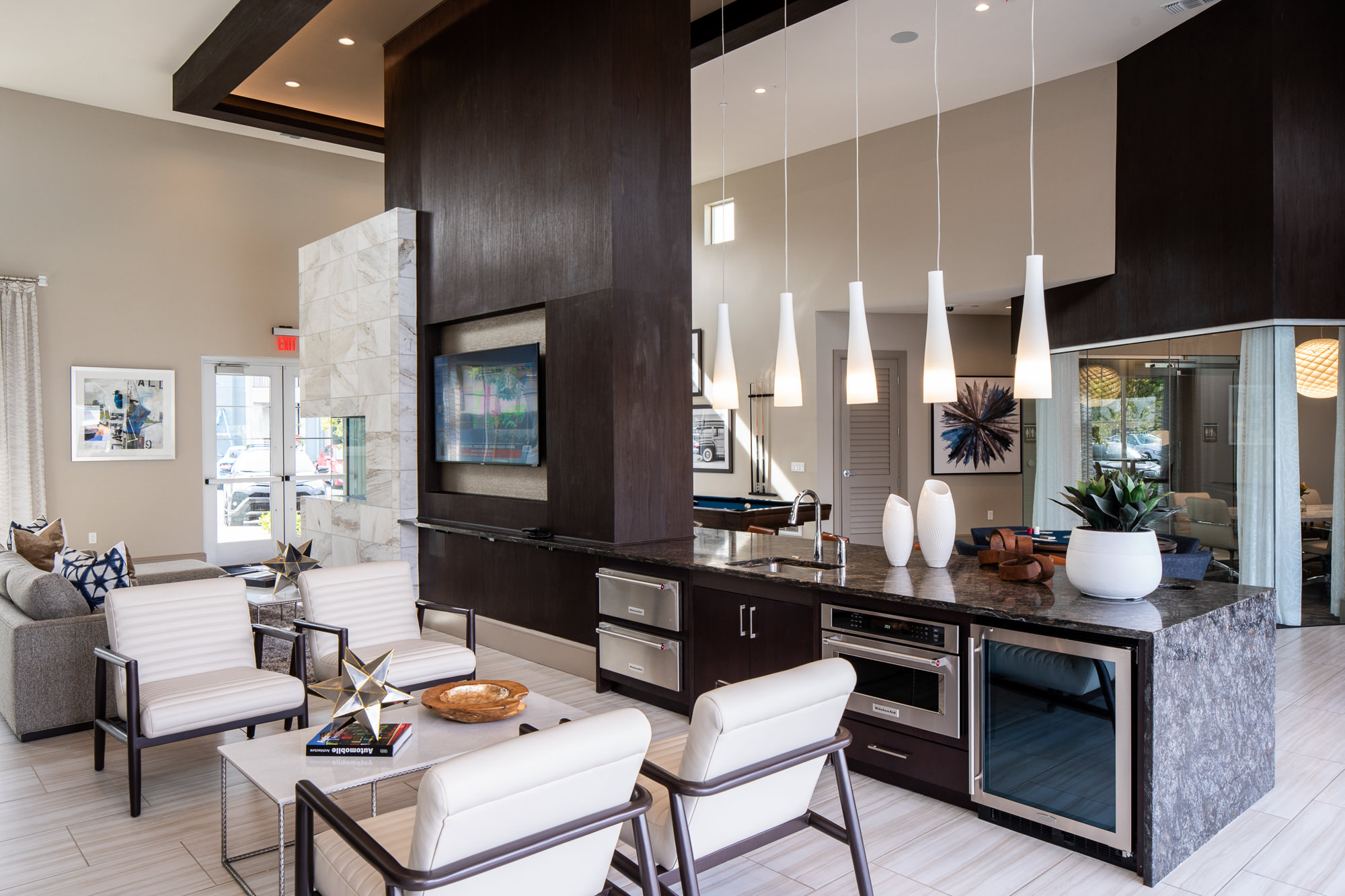 Luxury apartment community photography Southern California amenity exterior by Marc Weisberg