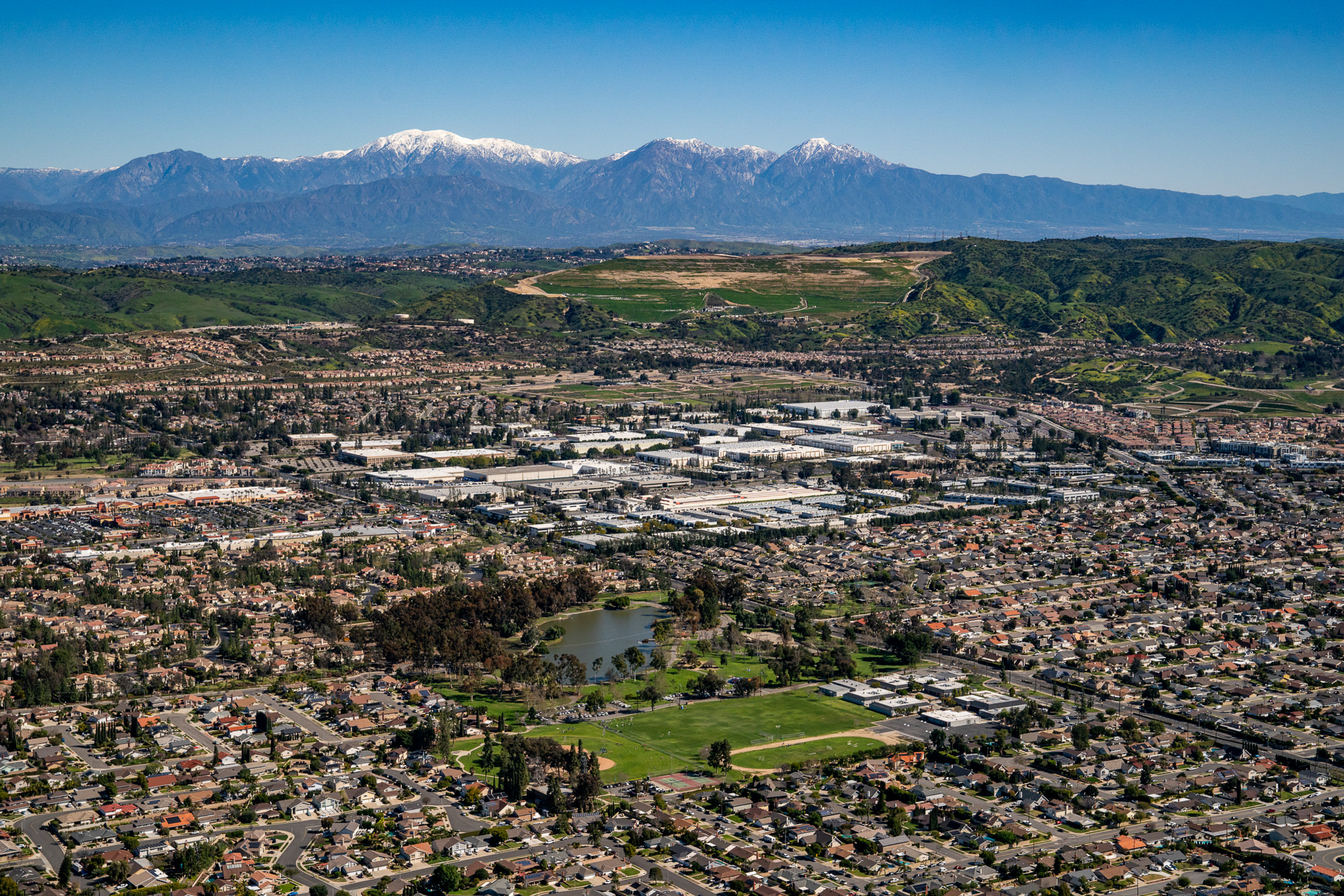 Aerial photography commercial real estate Orange County Los Angeles by Marc Weisberg Photography
