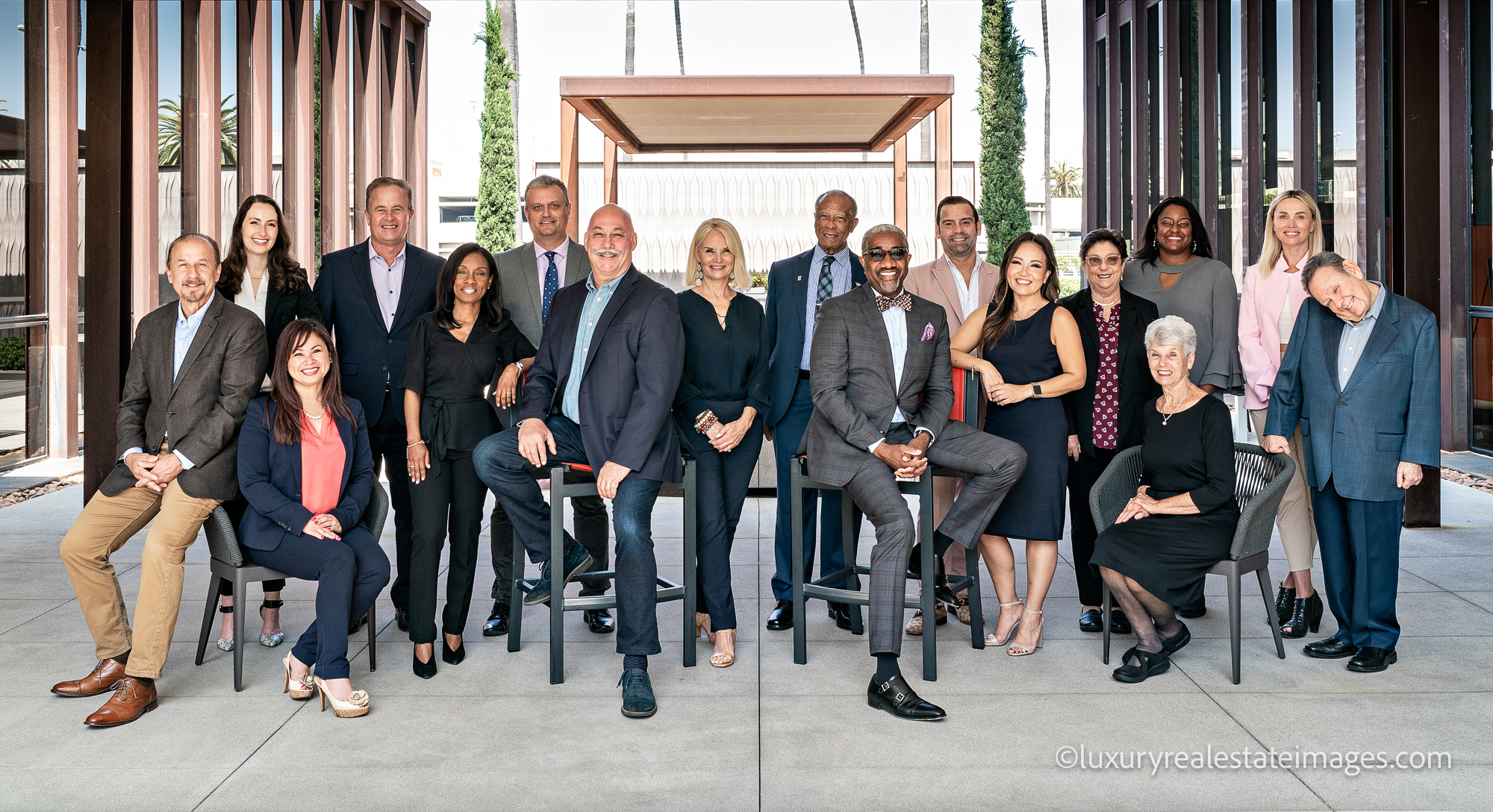 Realtor headshot wardrobe Southern California team Berkshire Hathaway Newport Beach by Marc Weisberg