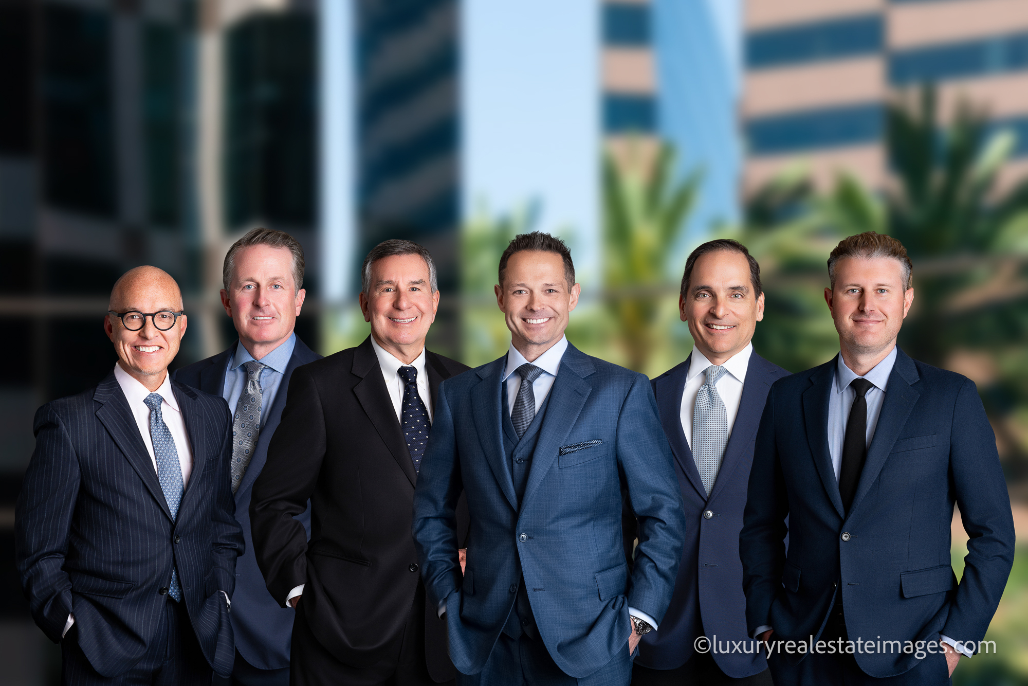 Real estate team portrait photography Orange County by Marc Weisberg Photography