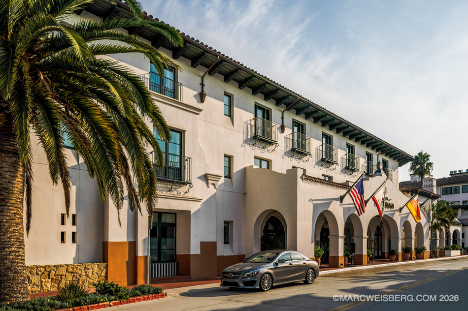 Hotel Californian in downtown Santa Barbara photographed for CBRE